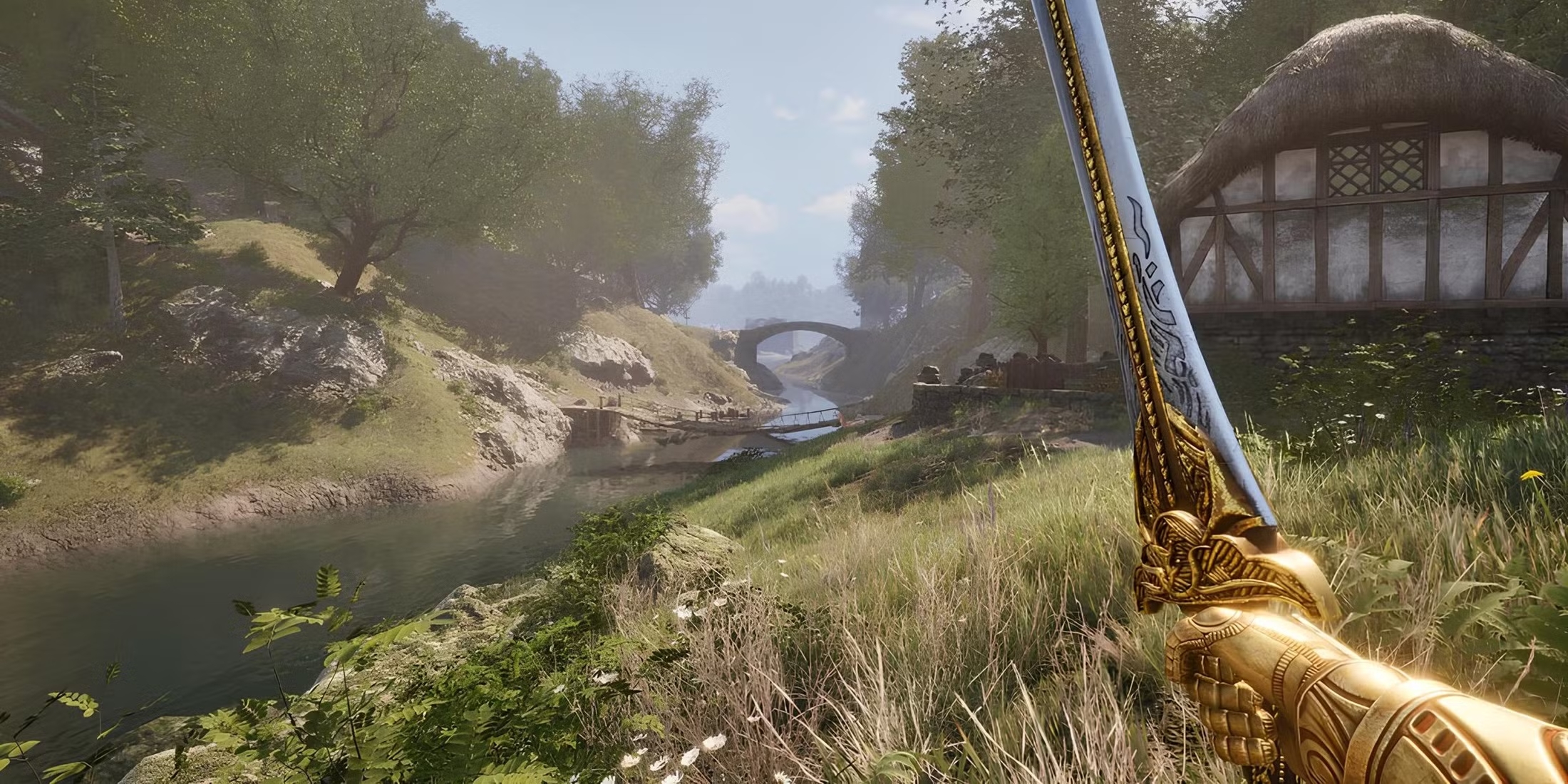 An explorer discovering a new area in Oblivion Remastered